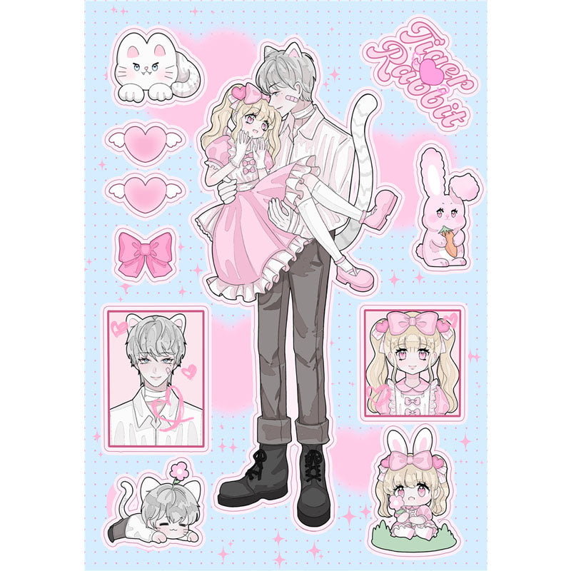 Sweetheart Series Cute Sweet Character Domi Sticker Hand Account Mobile Phone Case Ipad Waterproof DIY Sticker