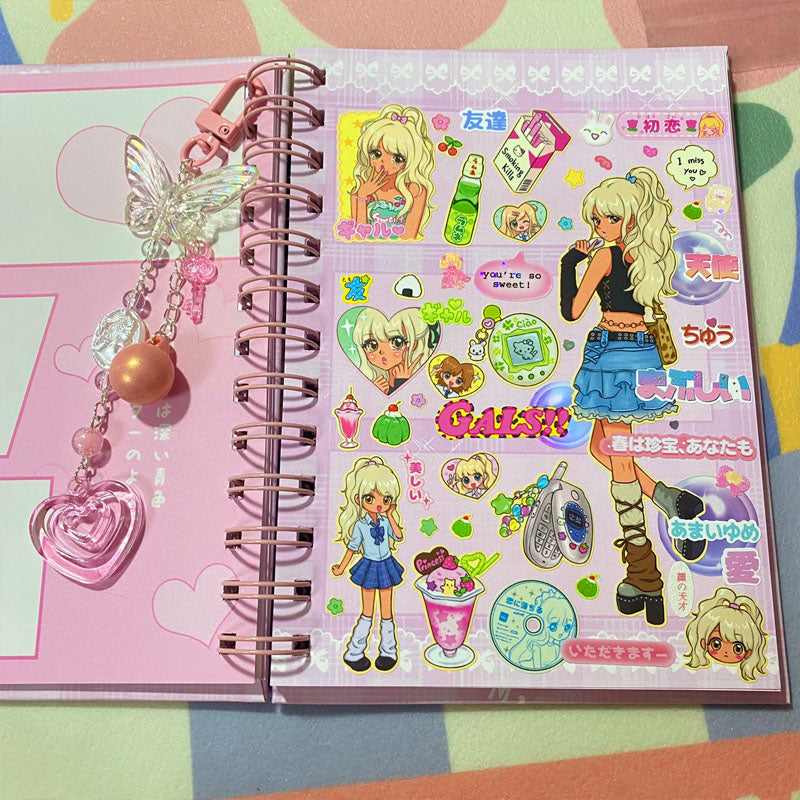 Shibuya Babes Showa Retro Character Stickers Mobile Phone Bill Stickers Domi ID Photos Cute