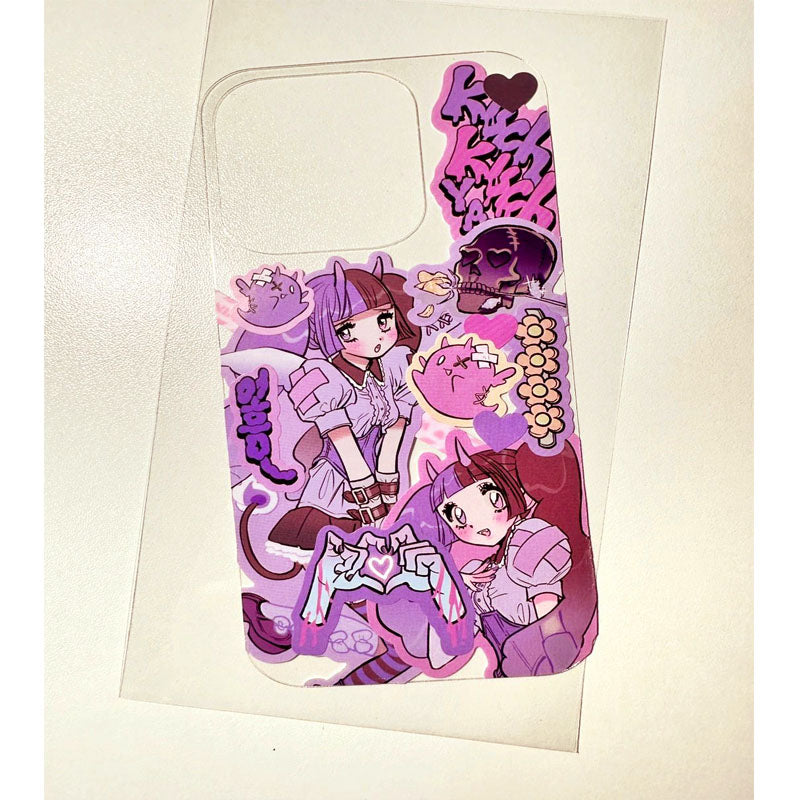 DIY Phone Case Back Card Clear Cardstock Card Membrane for iPhone Samsung Huawei etc