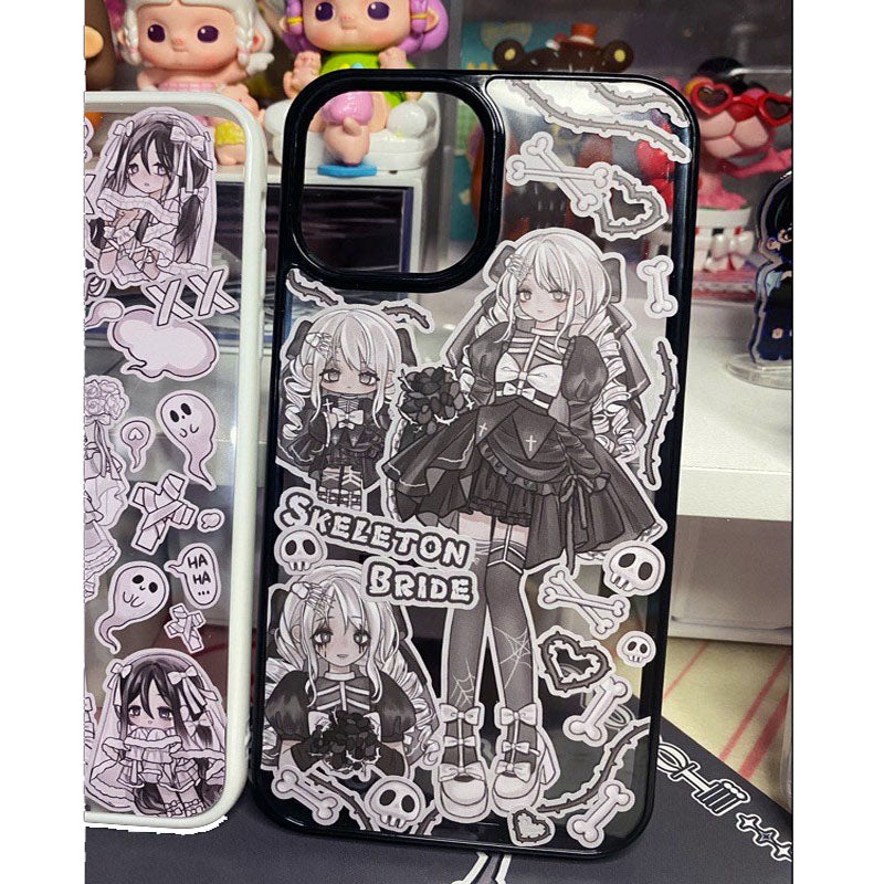Diy Handmade Glue Back Card Mobile Phone Shell Sticker Sweet Asia Girl Babe Mobile Phone Case Finished Waterproof