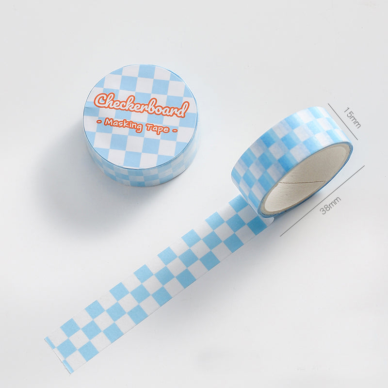 DIY Checkerboard Series Washi Tape Creative Stickers Hand Account Material Stickers