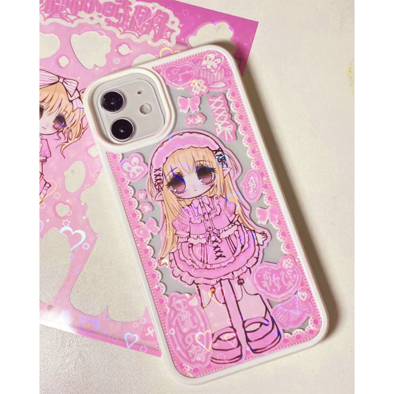 Sweetheart Version Of Shibuya Babes DIY Glue 11/13 Promax/14/12 Phone Case Sticker Mobile Phone Case Finished Product