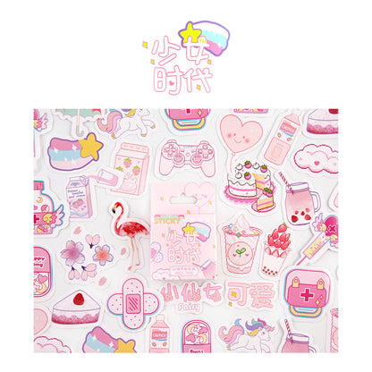 Girls' Generation Series Creative Cartoon Stickers Decoration Material Small Pattern Stickers