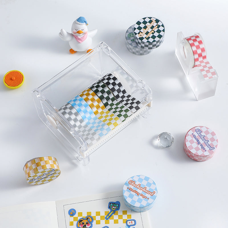 DIY Checkerboard Series Washi Tape Creative Stickers Hand Account Material Stickers