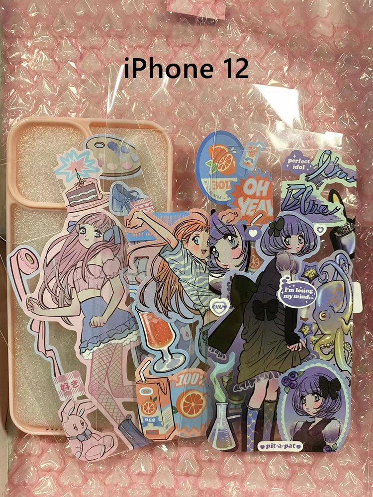 Only one In Stock iPhone 12/13 Custom Stickers Back Cards Transparent Phone Case