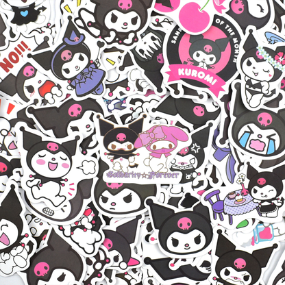 100 pcs Cartoon Domi Stickers Hand Account Mobile Phone Kuromi Melody