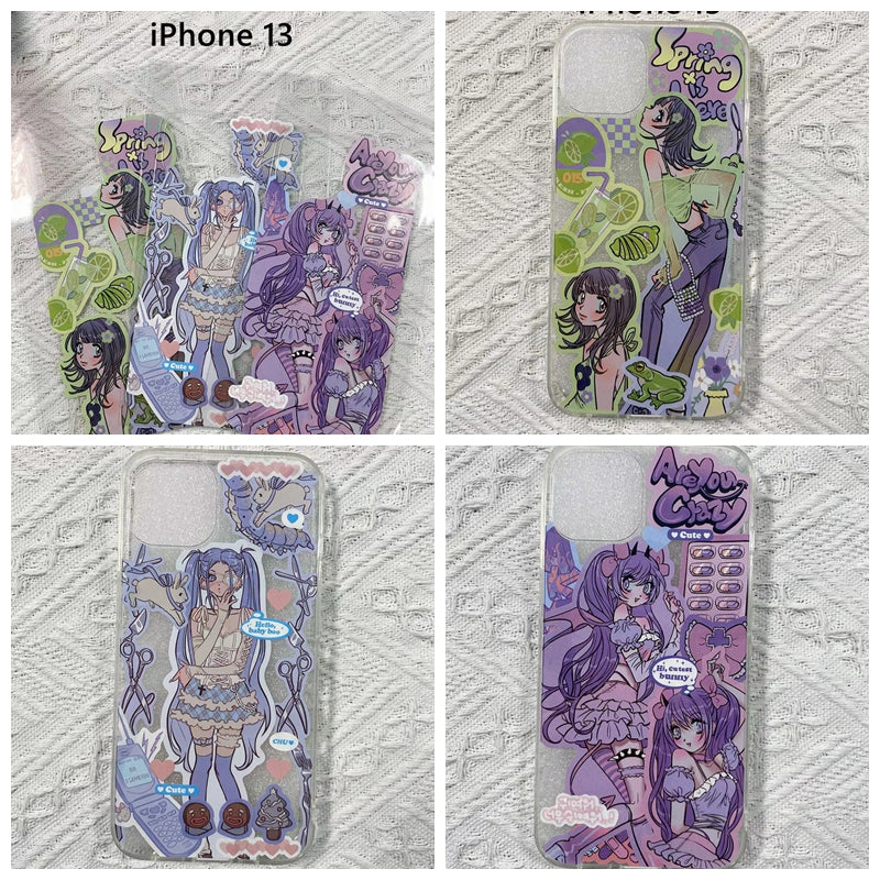 Only one In Stock iPhone 12/13 Custom Stickers Back Cards Transparent Phone Case