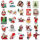 50pcs Cartoon Christmas Hand Account Sticker Sticker Self-Adhesive Material Waterproof Hand Account Sticker Decoration Notebook