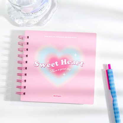 Sweetheart Series Plaid Notebook Hand Accout Summary Notebook Coil Book