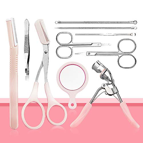 Katuae 10 In 1 beauty tool kit For Your Beauty (Eyelash Curler Eyebrow Scissors