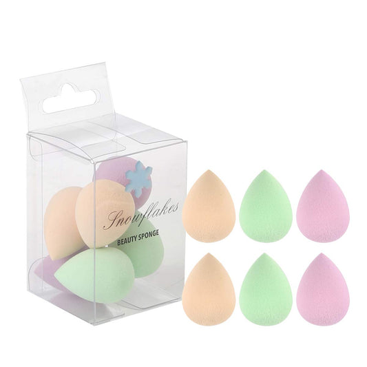 Beauty Sponge Makeup Blender Set - 6 Pcs Mini Multi-Color