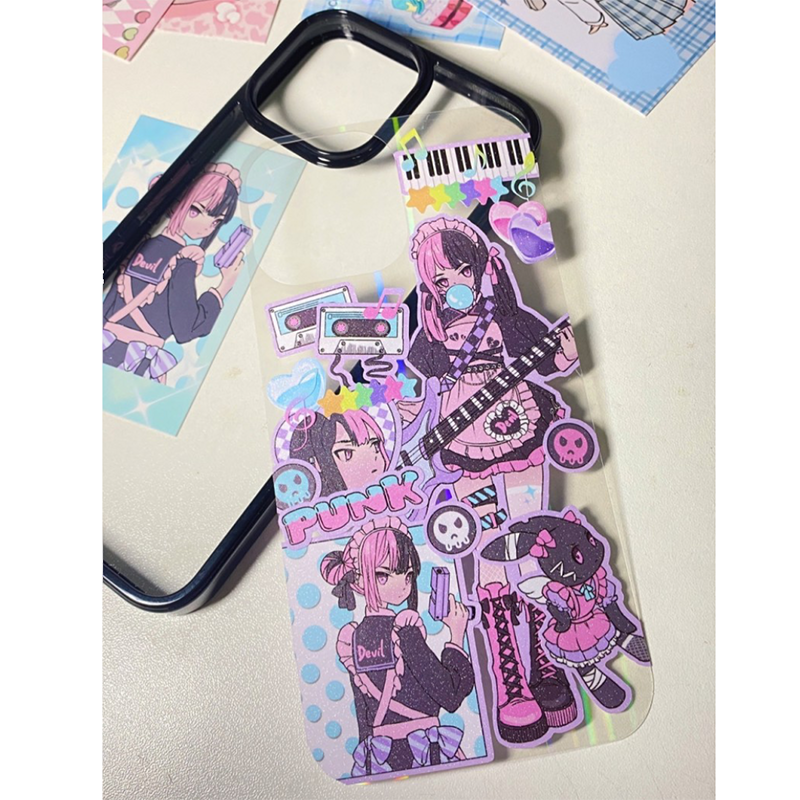 Nana Character Sweet Asian Style Girl DIY Drip Model Customizable 11/13 Promax/14/12 Phone Case Back Card