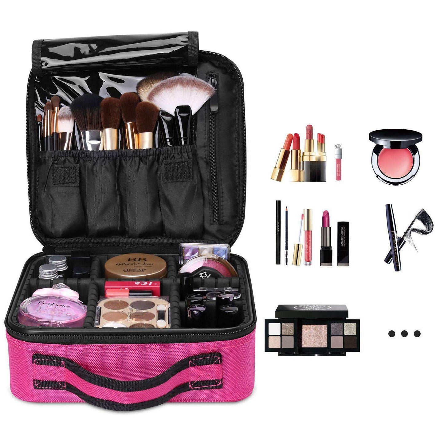 Makeup Cosmetic Storage Case, Professional Make up Train Case Cosmetic Box