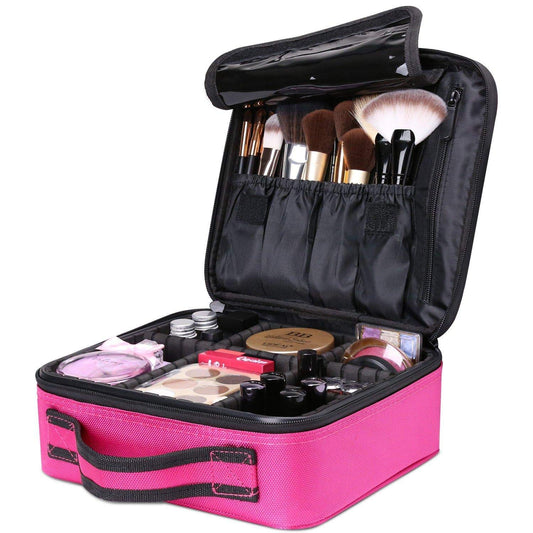 Makeup Cosmetic Storage Case, Professional Make up Train Case Cosmetic Box