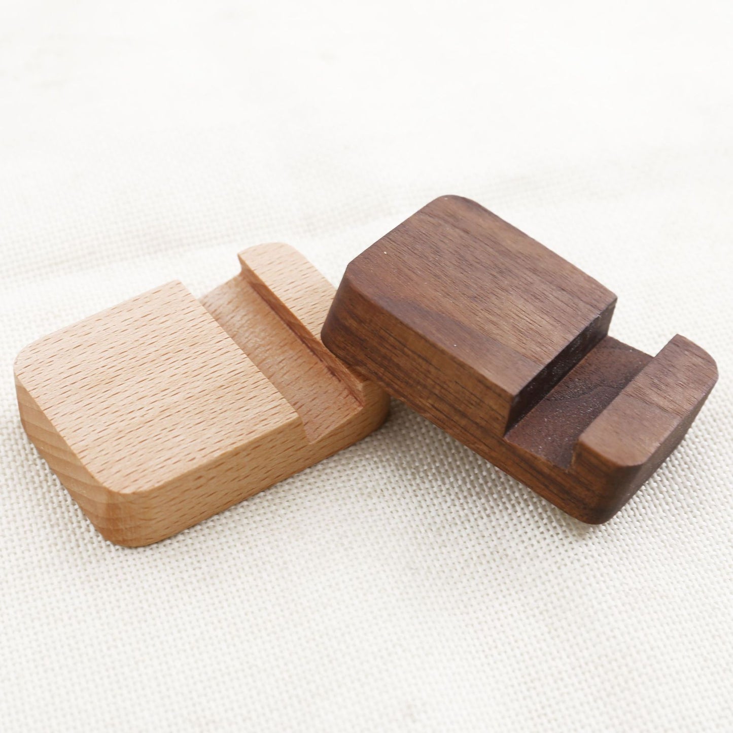 Creative Small Cute Portable Wooden mobile phone holder Key chain