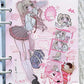 Domi Replacement Girl Stickers Character Stickers Sweet Asia hand Account DIY Decorative Material Stickers
