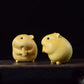 Boxwood carving Greedy hamster four brothers Handicrafts Cte small animal jewelry Handmade