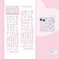 RosyPosy Jelly Letter Stickers TuTu&Byebye Series Cute Style DIY Hand Account Phone Case Material Stickers 4 Types