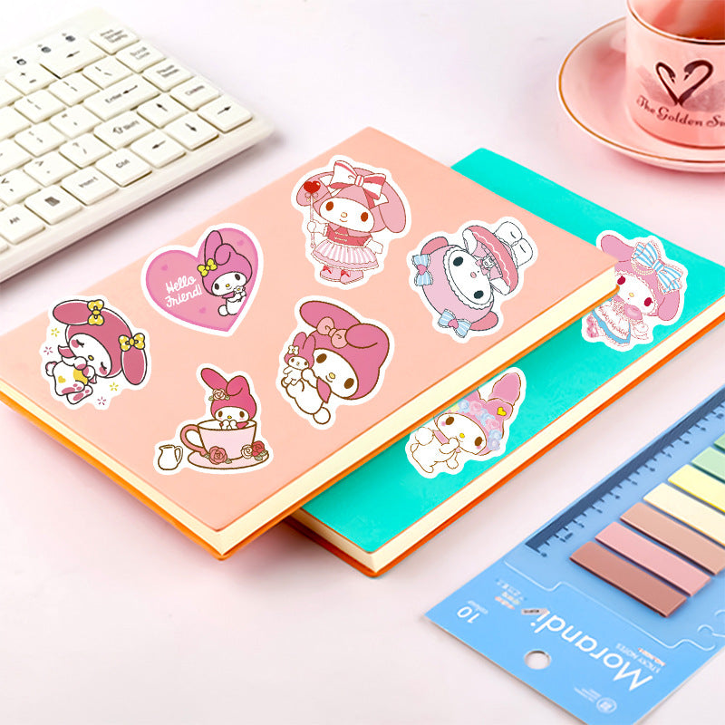 50pcs Melody Stickers Hand Account DIY Mobile Phone Case Laptop Ipad Water Cup Set Waterproof Graffiti Stickers Stickers