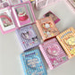 Melody Kuromi Plaid Card Book Cute Cartoon Small Card Polaroid Storage Book Cinnamoroll Base Sanrio book