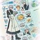 Maid Eating Tea Shop Series Stickers Gooka Cute Cartoon Sticker
