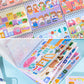 Creative Landscaping Sticker Book Cartoon Girl Heart Pocket Decoration Stickers