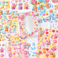 Cute Donut Series Matte Membrane Sticker Cartoon Animal DIY Hand Account Decoration Collage 4 Styles