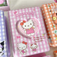 Melody Kuromi Plaid Card Book Cute Cartoon Small Card Polaroid Storage Book Cinnamoroll Base Sanrio book