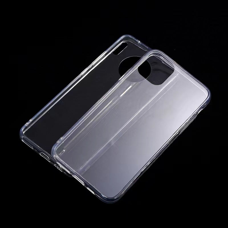 Transparent DIY Phone CaseDrop Glue Cream Glue Fluted Phone Case Grooved shell with hard bottom and soft edge