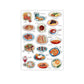 Life Seasoning Series Creative Small Pattern DIY Hand account Phone Case Element Material stickers 4 styles