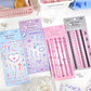 DIY key chain Hand Account Phone Case Bottom Decoration Stickers Lace Chain Series Love Ribbon Material 4 Types
