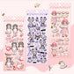 Modeling Girl Series 3D Stickers Little Girl Stickers DIY Keychain Plate Hand Account Sticker Material