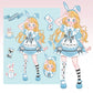 Sweet Asian character DIY Hand account decoration sticker storage box cartoon character mobile phone shell stickers