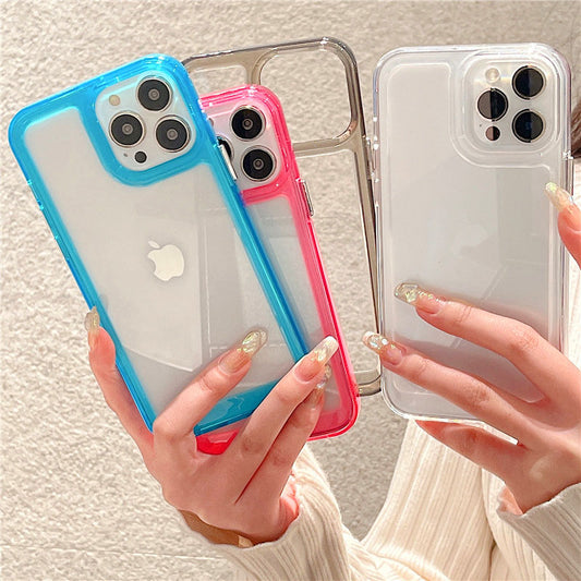 Transparent Acrylic Space Case Suitable For iPhone 13 Phone case iPhone11/12Pro Max Hard Case XS Large Hole