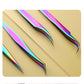 Multipurpose Laser Tweezers Color Titanium Stainless steel Tweezers DIY Sticker Makeup Tools