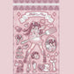 Gemini Girl Series Small Card Stickers Landmine Characters Decorative Stickers Small Card Diy Material Stickers