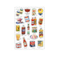 Life Seasoning Series Creative Small Pattern DIY Hand account Phone Case Element Material stickers 4 styles