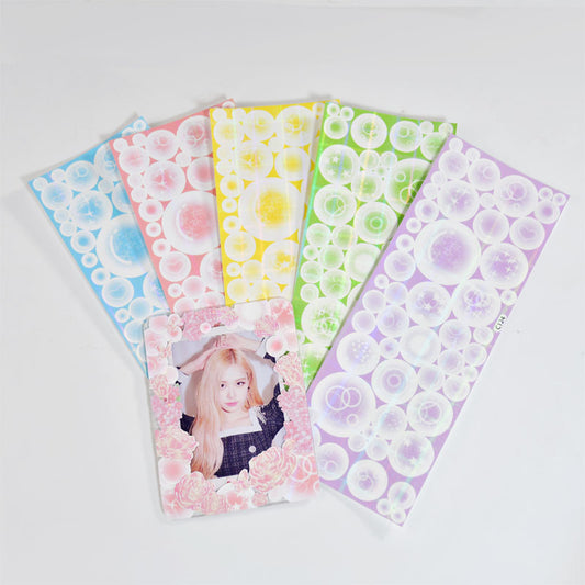 Bubble Sticker Flash Membrane Bubble Base Sticker Photo Decoration Hand Account Material