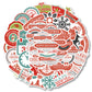 50pcs Christmas Graffiti Stickers Holiday Party Hand Account DIY Phone Case Stickers