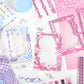 DIY key chain Hand Account Phone Case Bottom Decoration Stickers Lace Chain Series Love Ribbon Material 4 Types