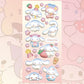 6pcs 3D Stickers Sanrio Original goo kah goo plate DIY Cartoon Stickers