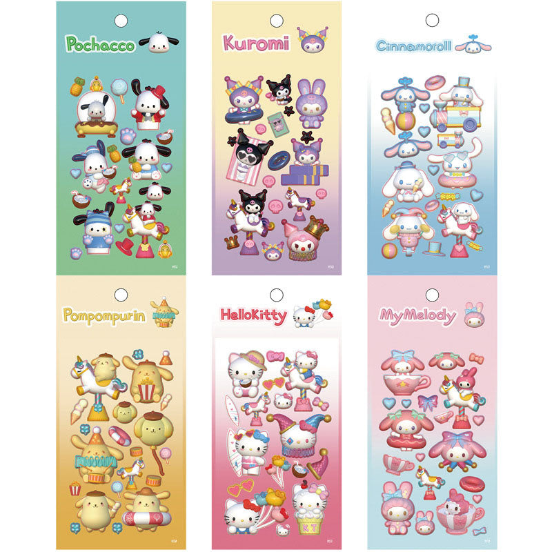 Modeling Amusement Park Sanrio  Kulome Melody Keychain Plate Sticker Hand Account Diary Cartoon DIY