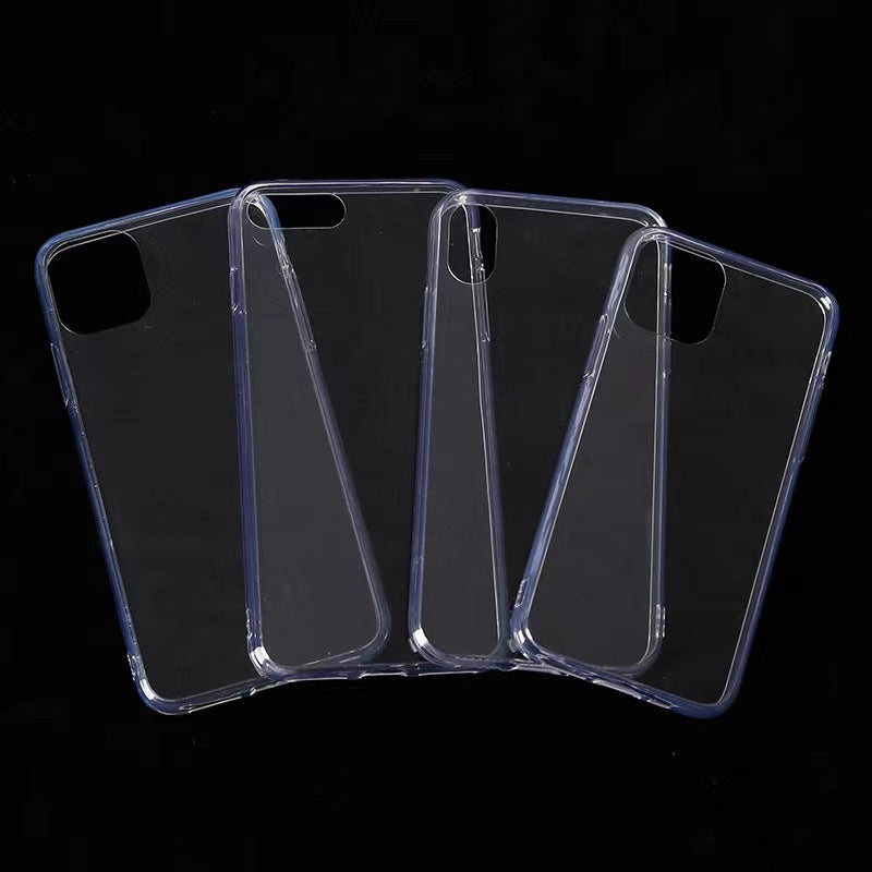 Transparent DIY Phone CaseDrop Glue Cream Glue Fluted Phone Case Grooved shell with hard bottom and soft edge