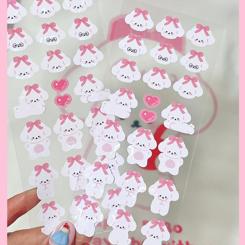 Heart Bunny Decorative DIY Stickers Phone Case Hand Account Cute Stickers