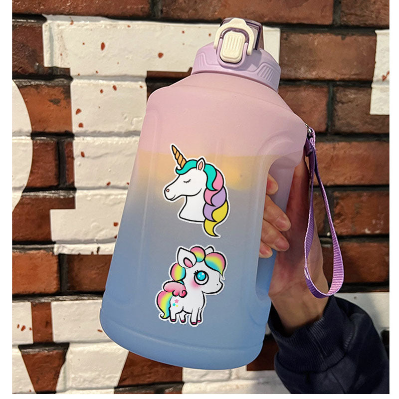 50pcs Unicorn Graffiti Stickers Water Cup Computer Notebook Phone Case Waterproof Stickers Hand Account Stickers