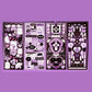 Virtual Core Sticker Sweet Cool Gothic Cute Pet DIY Handbook Decoration Material Painting 8pcs 4 Types