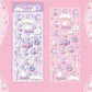 Moon Bazaar Laser Embossed Pink Purple Fine Glitter Decorative Sticker Hand Account Phone Case Material Sticker