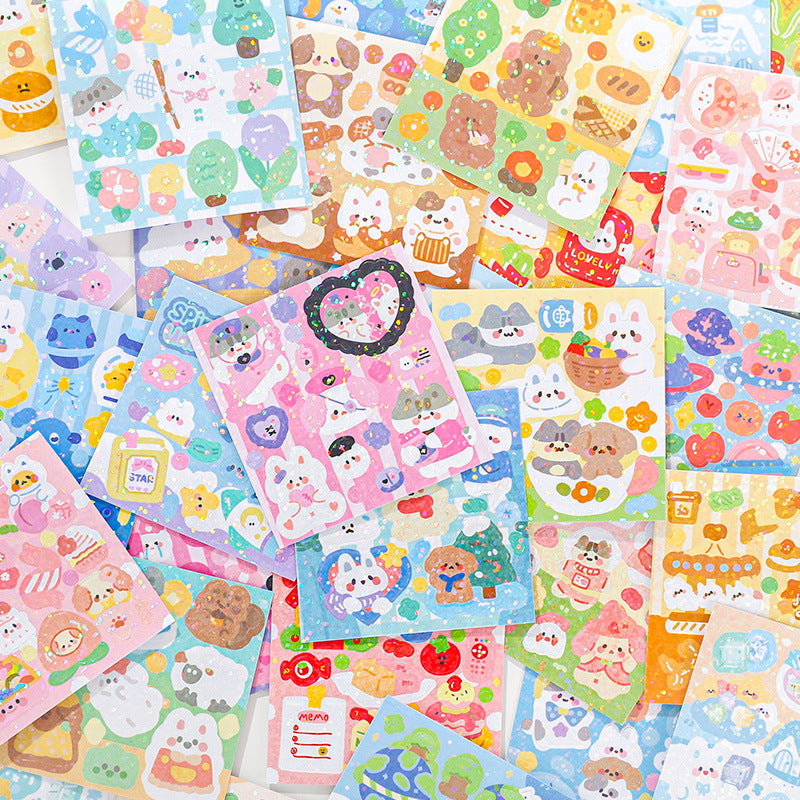 Goo Card Sticker Gift Box Cute Cartoon Decorative Sticker