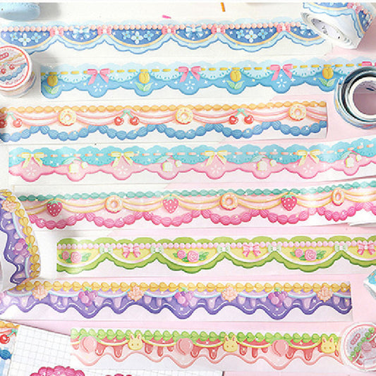 Letter Lovers Washi Fruit Tape Cream Special-Shaped Sticker Roll Hand Account Decoration Material Stickers Collage