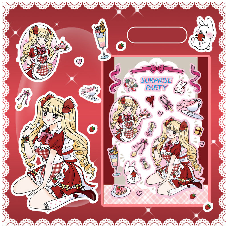 Yuezhen Moon Heart Series Scrapbook Journal Stickers